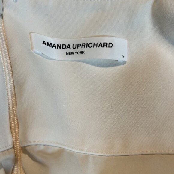 Amanda Uprichard New York Cream White Long Sleeve Dress Size S - Picture 3 of 5